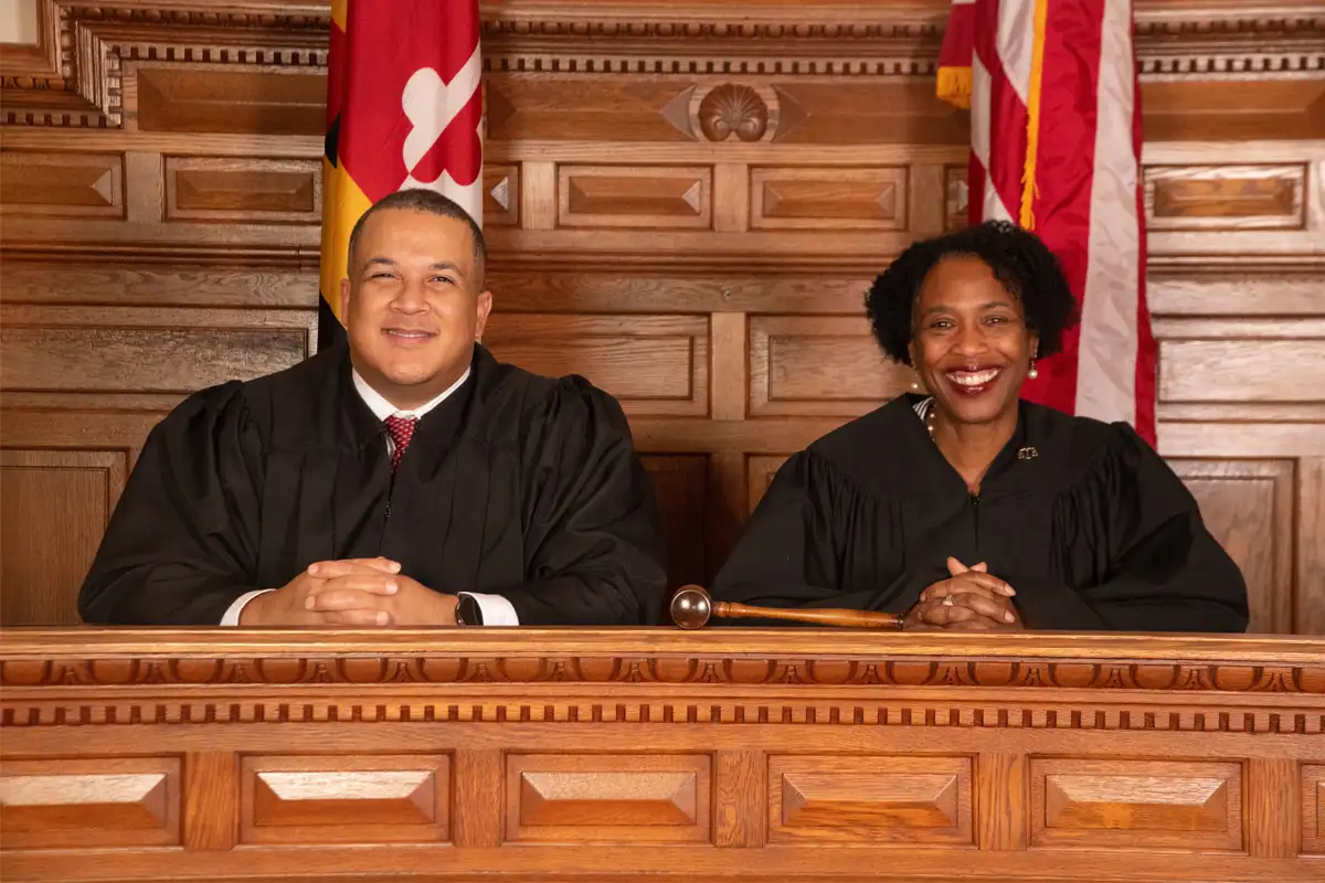 Judges Sidney Butcher and Ginina Jackson-Stevenson